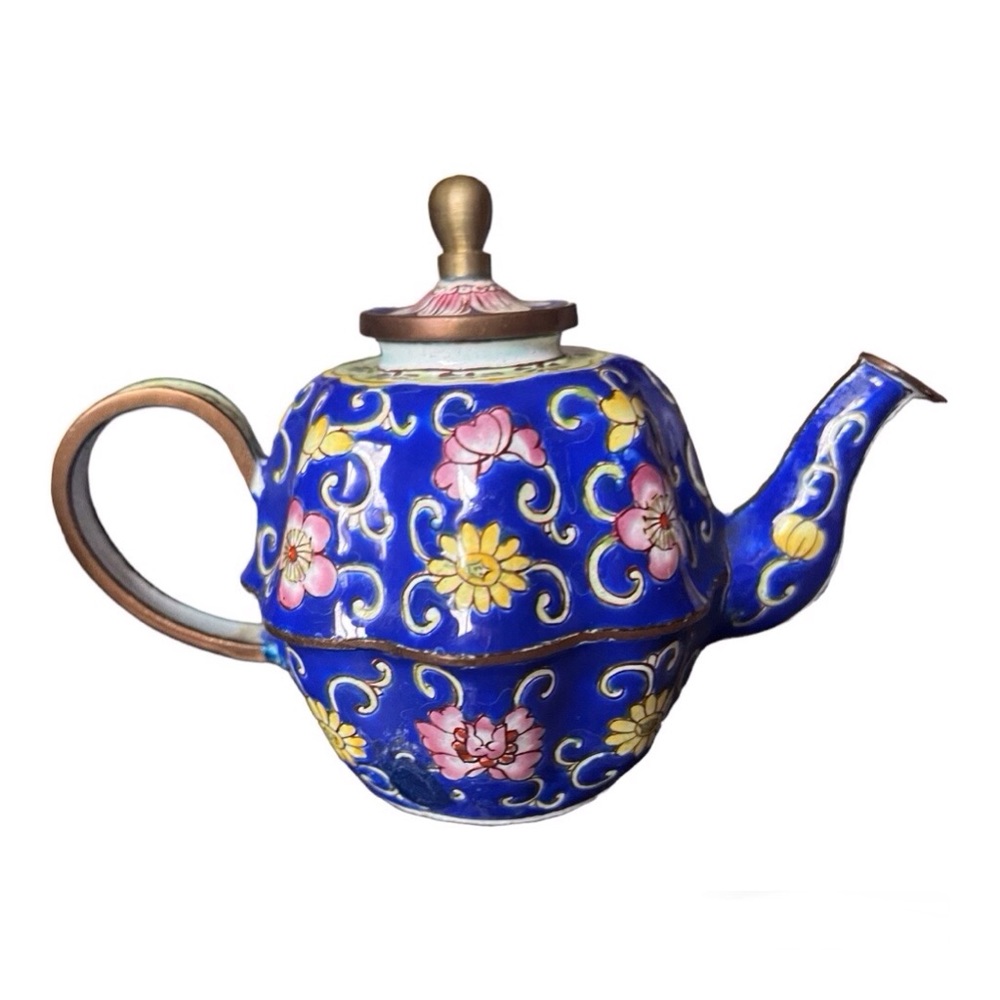 VTG Kelvin Chen MINIATURE TEA POT Flowers